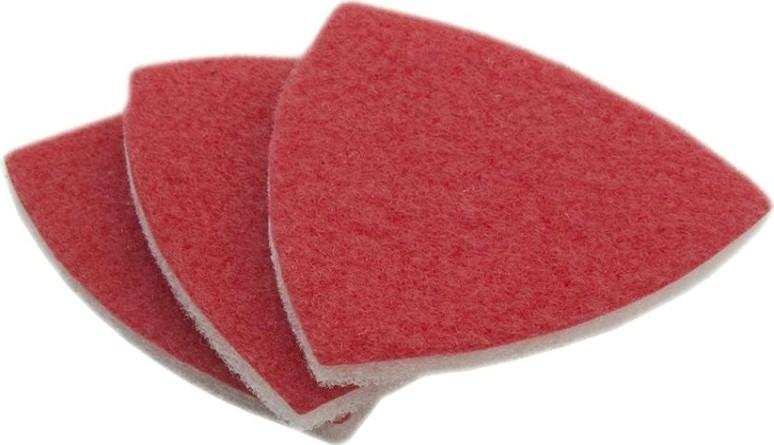 Насадка для МФИ ПРАКТИКА абразивный войлок, БЕЗ отверстий, дельта 9 мм, 3 шт [240-485]