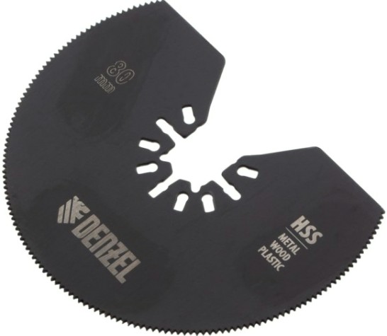 Насадка для реноватора Denzel 782 301 полукруг., hss, по металлу и дереву, 80х1,2 мм, ме [782301]