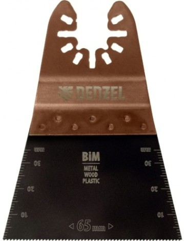 Насадка для реноватора Denzel 782 303 прямая, bim, по металлу и дереву, 65x1,2 мм, мелки [782303]