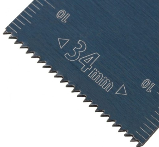 Насадка для реноватора Denzel 782 312 пазовая прямая, hcs, по дереву, 34х1,4 мм, мелкий [782312]