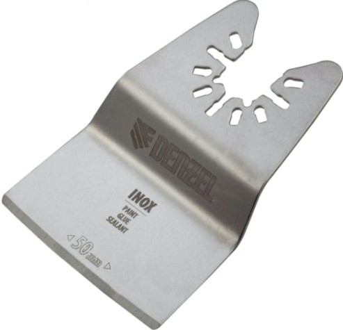 Насадка для реноватора Denzel 782 317 inox, для снятия краски, ширина 50 мм, ступенчатая [782317]