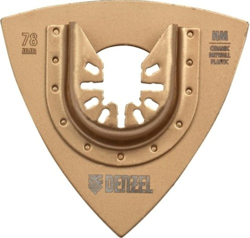 Насадка для реноватора Denzel 782 323 шлифовальная дельтовидная, hm, по плитке и дереву, [782323]