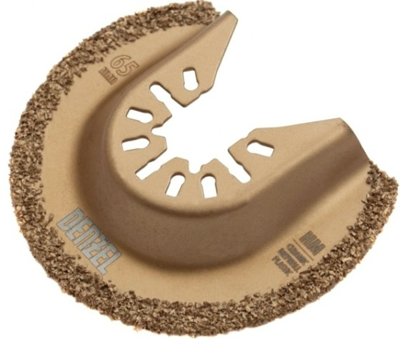 Насадка для реноватора Denzel 782 325 полукруг., hm, по плитке и дереву, 65 мм. [782325]