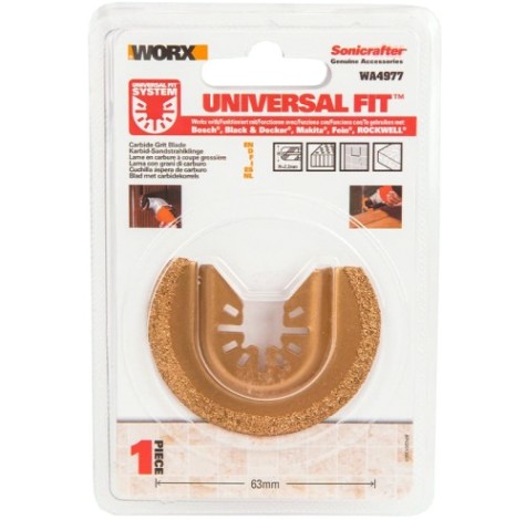 Насадка полукруглая с алмазным напылением для МФИ Worx 63 мм WA4977 [WA4977]