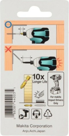 Насадка шестигранная MAKITA B-42335 impact gold shorton hex3.0, 30 мм, e-form (mz), 2