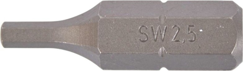 Насадка шестигранная MAKITA P-21369 hex2.5, 25 мм, e-form (mz), 10 шт.