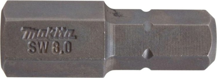 Насадка шестигранная MAKITA P-21412 hex8.0, 25 мм, e-form (mz), 10 шт.