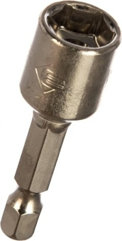 Насадка шестигранная ЗУБР МАСТЕР с торцовой головкой, магнитные, cr-v, e 1/4", 10х4 [26392-10-02]