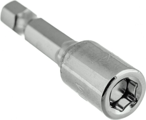 Насадка шестигранная ЗУБР МАСТЕР с торцовой головкой, магнитные, cr-v, e 1/4", 6х45 [26392-06-02]