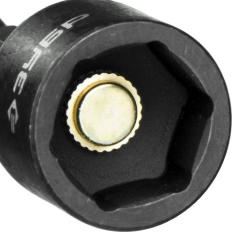 Насадка шестигранная ЗУБР ПРОФЕССИОНАЛ "нат-драйвер" с торцовой головкой, магнитная, e 1 [26375-10]