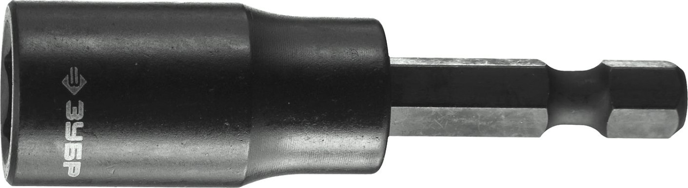 Насадка шестигранная ЗУБР ПРОФЕССИОНАЛ с торцовой головкой, e 1/4", 10мм, 1шт [26377-10]