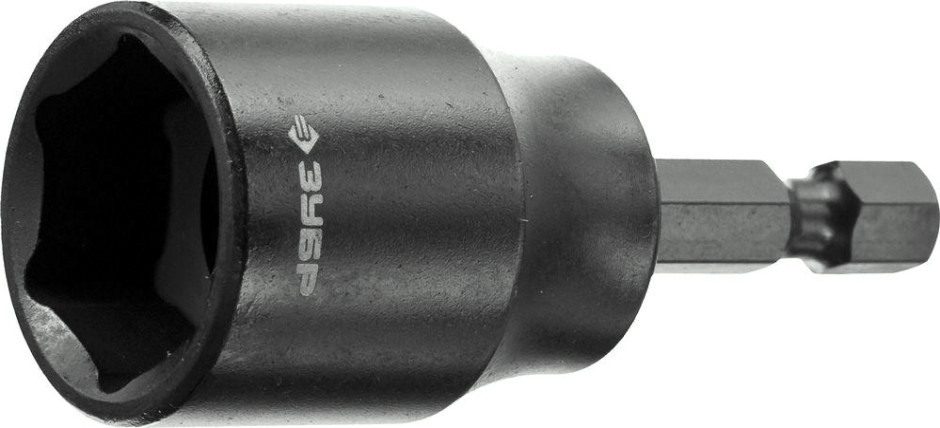 Насадка шестигранная ЗУБР ПРОФЕССИОНАЛ с торцовой головкой, e 1/4", 17мм, 1шт [26377-17]