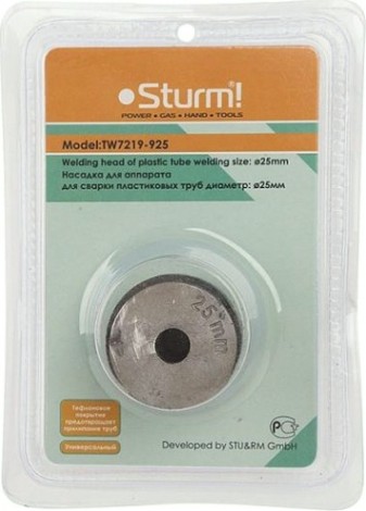 Насадка Sturm TW7219-925 для сварки пластиковых труб 25мм