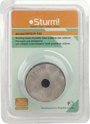 Насадка Sturm TW7219-932 для сварки пластиковых труб 32мм