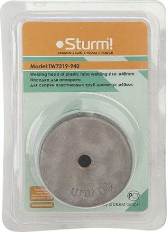 Насадка Sturm TW7219-940 для сварки пластиковых труб 40мм
