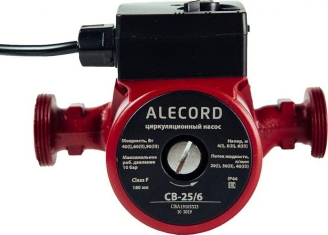 Насос циркуляционный ALECORD C-25/6 с кабелем [4640130924201]