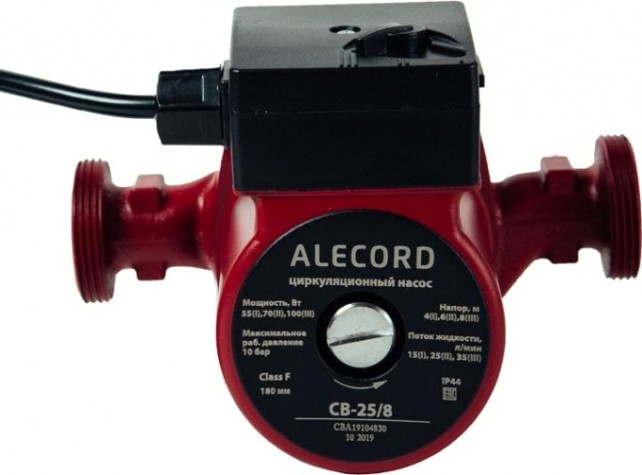Насос циркуляционный ALECORD C-25/8 с кабелем [4640130924225]