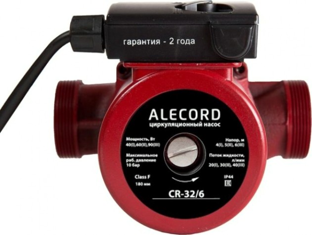 Насос циркуляционный ALECORD C-32/6 с кабелем [4640130924256]