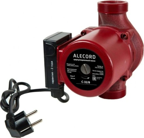 Насос циркуляционный ALECORD C-32/8 с кабелем [4640130924263]