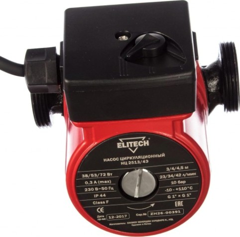 Насос циркуляционный ELITECH НЦ 2513/4Э [180464]