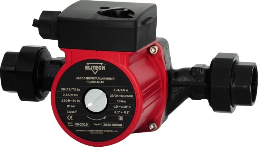Насос циркуляционный ELITECH НЦ 2518/4Э [180466]