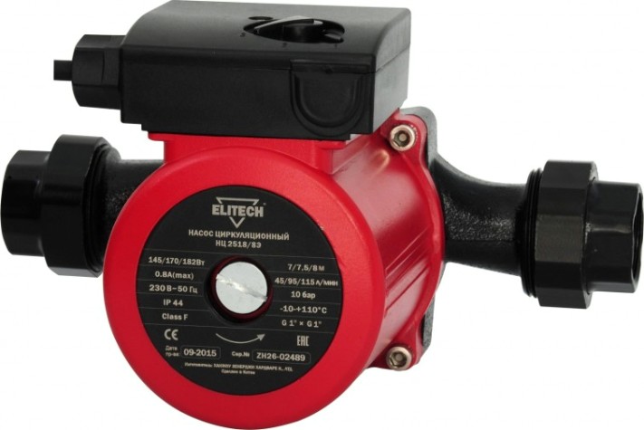 Насос циркуляционный ELITECH НЦ 2518/8Э [180468]