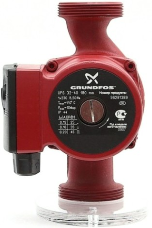 Насос циркуляционный GRUNDFOS UPS 32- 40 EU с гайками, 98368439 [НС-1624259]