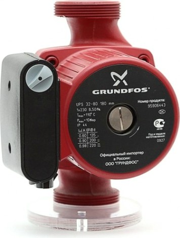 Насос циркуляционный GRUNDFOS UPS 32- 80 с гайками, 95906443 [НС-0027465]