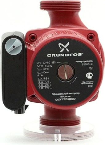 Насос циркуляционный GRUNDFOS UPS 32- 80 с гайками, 95906443 [НС-0027465]