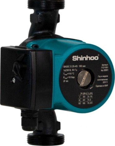 Насос циркуляционный SHINHOO BASIC S 25-4S 180 [НС-1514893]