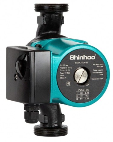 Насос циркуляционный SHINHOO BASIC S 25-6S 130 [71211007]