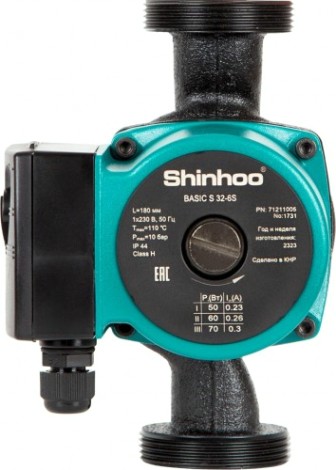 Насос циркуляционный SHINHOO BASIC S 32-6S 180 [НС-1514898]