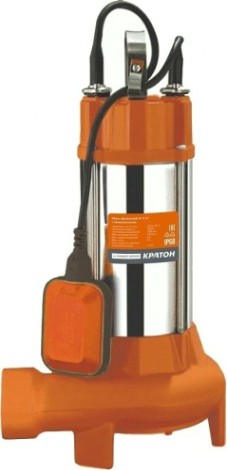 Насос дренажный КРАТОН NF1200 фекальный с ножом, д/грязной воды [5 04 02 027]
