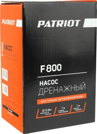 Насос дренажный PATRIOT F 800 [315302467]