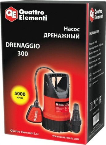Насос дренажный QUATTRO ELEMENTI DRENAGGIO 300 [241-185]
