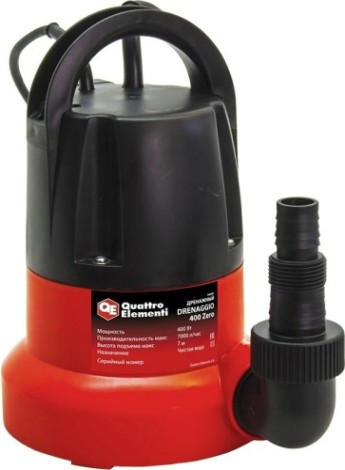 Насос дренажный QUATTRO ELEMENTI DRENAGGIO 400 ZERO [241-802]