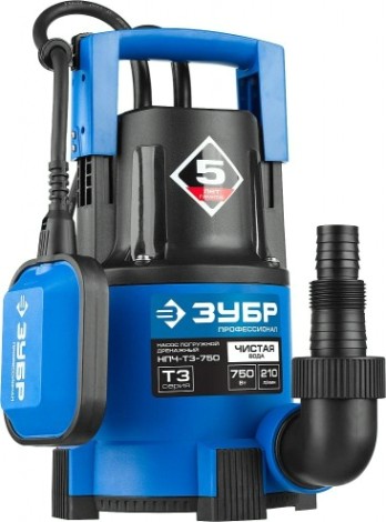 Насос дренажный ЗУБР НПЧ-Т3-750