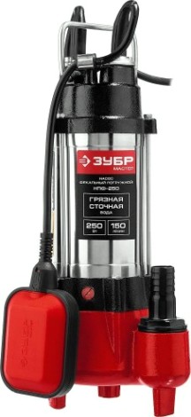 Насос дренажный ЗУБР НПФ- 250 [НПФ-250]