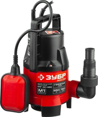 Насос дренажный ЗУБР НПГ-М1-550 Насос дренажный ЗУБР НПГ-М1-550