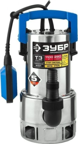 Насос дренажный ЗУБР НПГ-Т3-1100-С