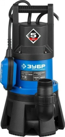 Насос дренажный ЗУБР НПГ-Т3-1300 Насос дренажный ЗУБР НПГ-Т3-1300