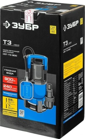Насос дренажный ЗУБР НПГ-Т3- 900 [НПГ-Т3-900]