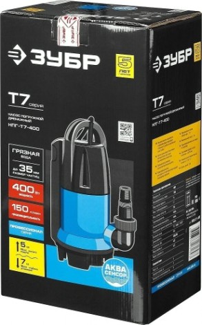 Насос дренажный ЗУБР НПГ-Т7-400 Насос дренажный ЗУБР НПГ-Т7-400