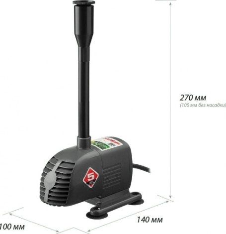 Насос фонтанный ЗУБР ЗНФЧ-20-1.6 Насос фонтанный ЗУБР ЗНФЧ-20-1.6