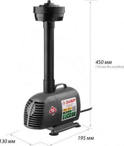 Насос фонтанный ЗУБР ЗНФЧ-60-4.2 Насос фонтанный ЗУБР ЗНФЧ-60-4.2