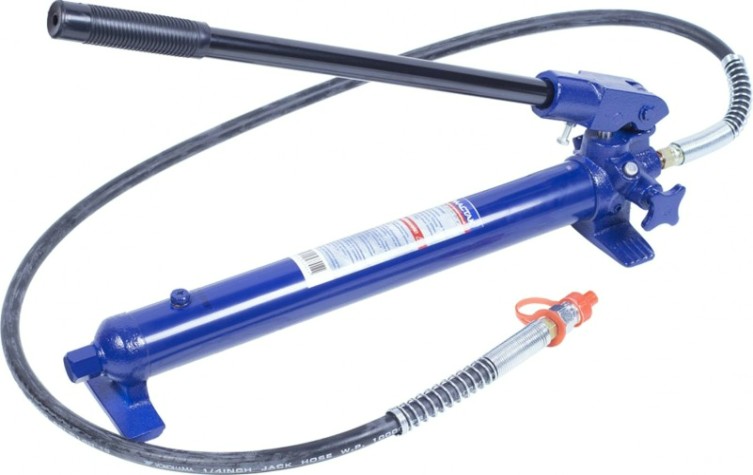 Насос гидравлический ручной МАСТАК 751-00500K 700 атм, шланг, переходник