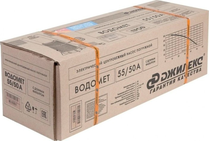Насос колодезный ДЖИЛЕКС ВОДОМЕТ 55/50 А с донным фильтром [6550]