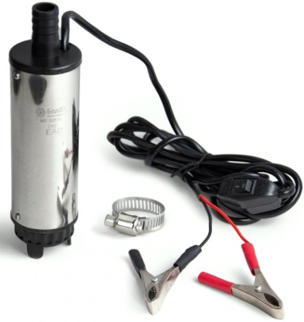 Насос перекачки топлива БелАК 24V D50 погружной, съемный фильтр (БAK.00074) [БАК.00074]