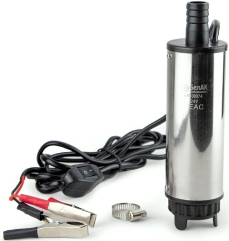 Насос перекачки топлива БелАК 24V D50 погружной, съемный фильтр (БAK.00074) [БАК.00074]