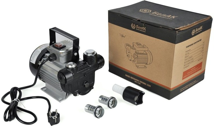 Насос перекачки топлива БелАК "Арес" 220V, 60 л/мин (БAK.11060) [БАК.11060]